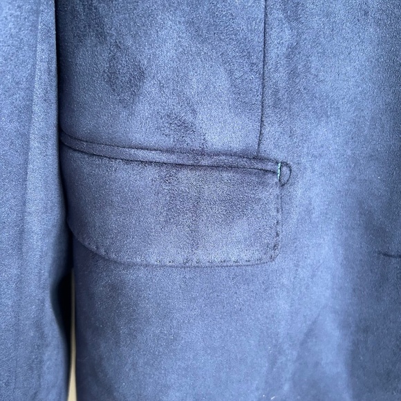 7 Downie Street Blue Men's Blazer with musical pattern lining, XL Size 52R - Picture 8 of 13